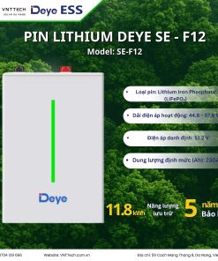 VNT SOLAR nhà phân phối các sản phẩm chính hãng Inverter-Pin lithium-Deye, Pin Lithium CFE, Tấm pin Aiko , Jinko,... Uy tín tại Việt Nam.
