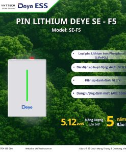 VNT SOLAR nhà phân phối các sản phẩm chính hãng Inverter-Pin lithium-Deye, Pin Lithium CFE, Tấm pin Aiko , Jinko,... Uy tín tại Việt Nam.